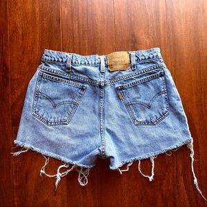 RARE VTG Levi’s denim shorts orange tab size 5 6